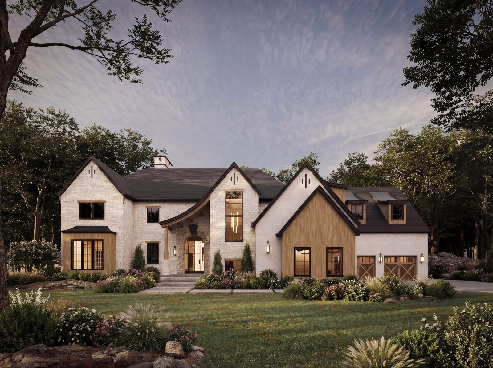 Malinka Lot 2, a concept home design in Midway, Utah (rendering)